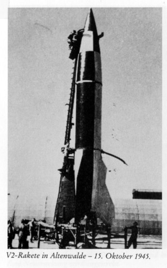 V2-Rakete in Altenwalde am 15.10.1945